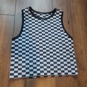 Aura Checkered Crop Top